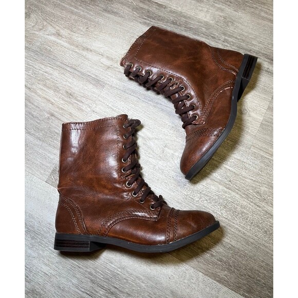 Brash brown boots with fur lined inside‎ size 7.5 - Picture 1 of 7